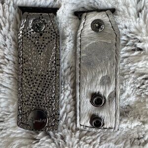 Sparkl upcycled LV Apple Watch band